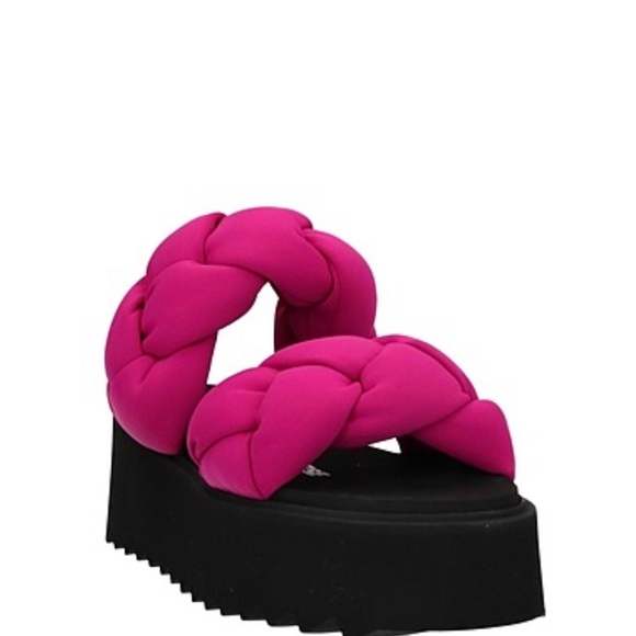New in box Bruno Bordese fuchsia chunky sandals 9 - Picture 3 of 4